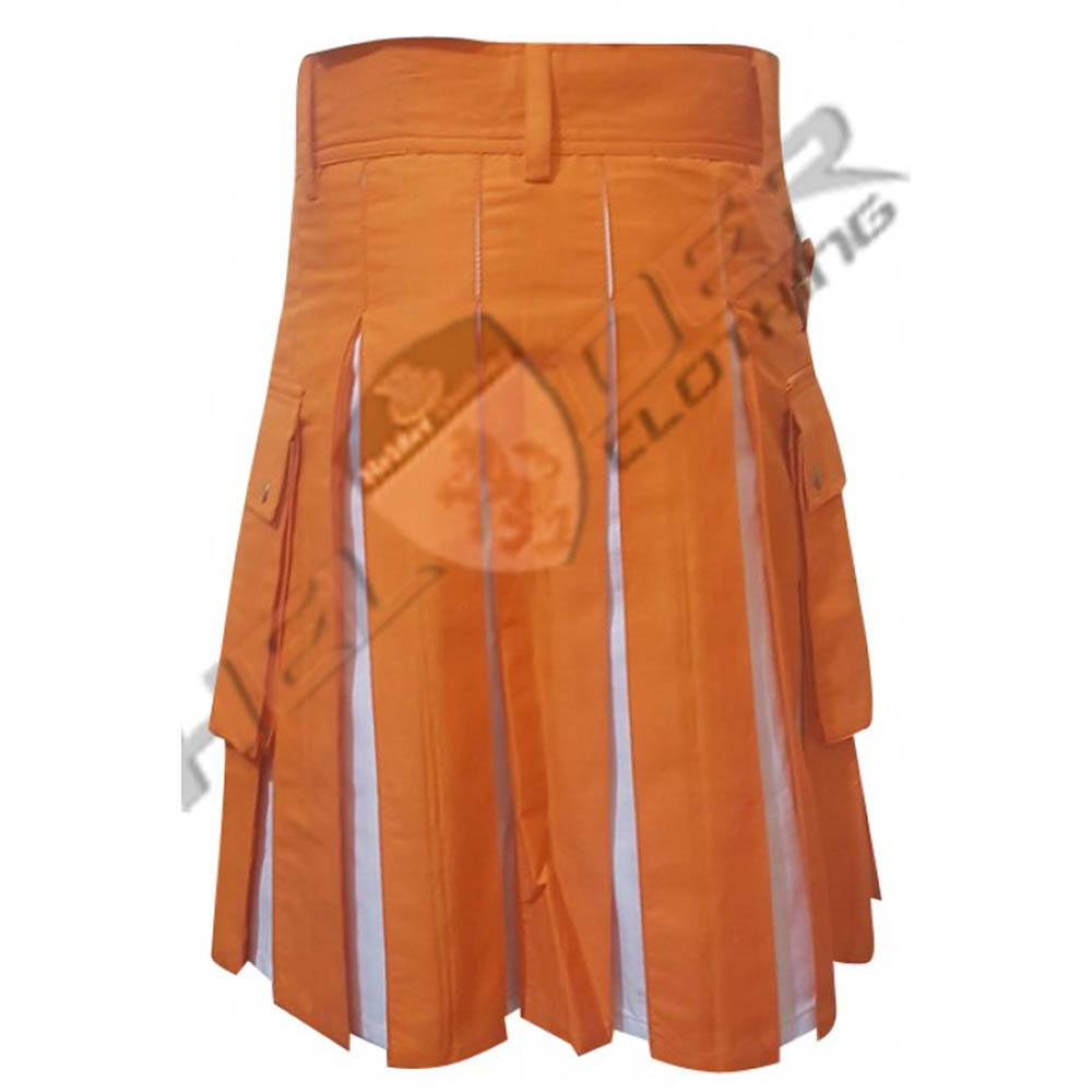 Orange Cargo Hybrid Utility Kilt