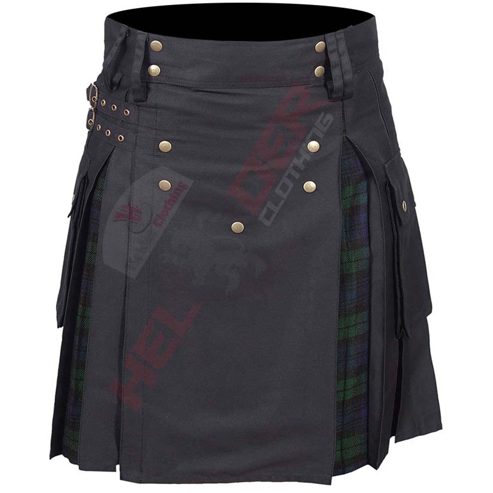 Black Watch Cargo Hybrid Utility Kilt