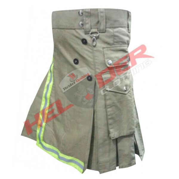 Khaki Firefighter Cargo Utility Kilt — image 2