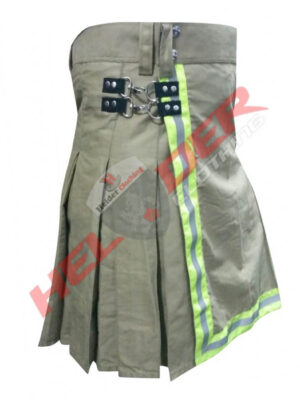 Khaki Firefighter Cargo Utility Kilt