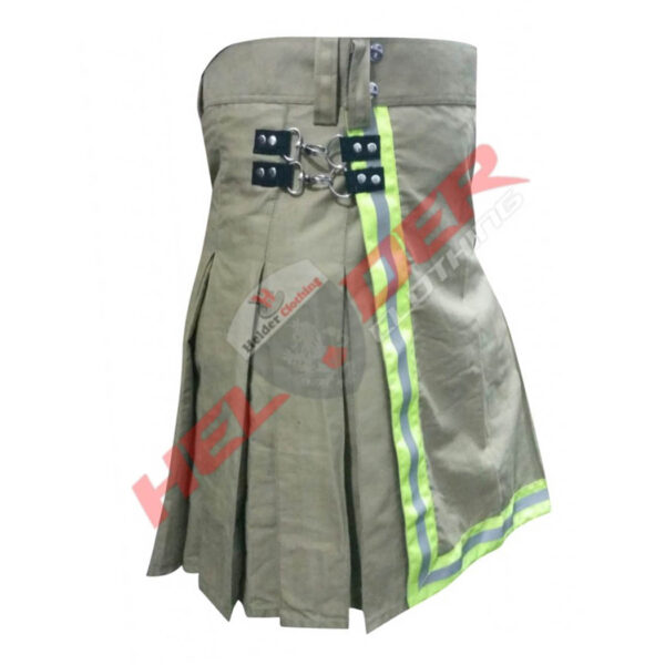 Khaki Firefighter Cargo Utility Kilt — image 1
