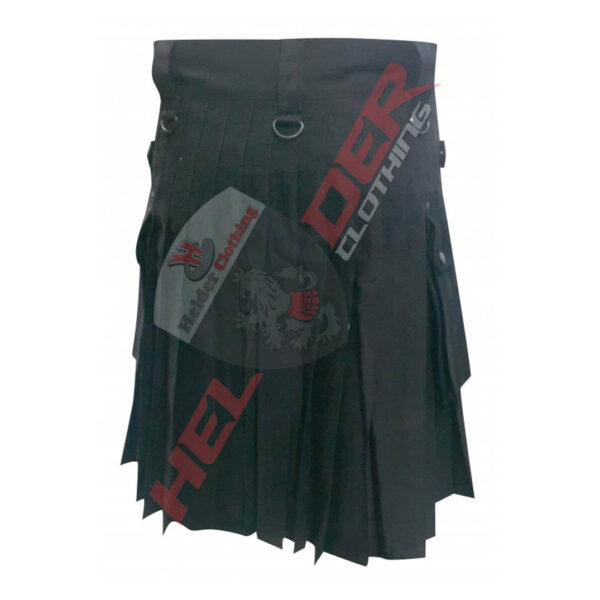 Leather Straps Cargo Utility Kilt — image 2