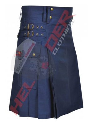 Navy Cargo Utility Kilt – alternate view