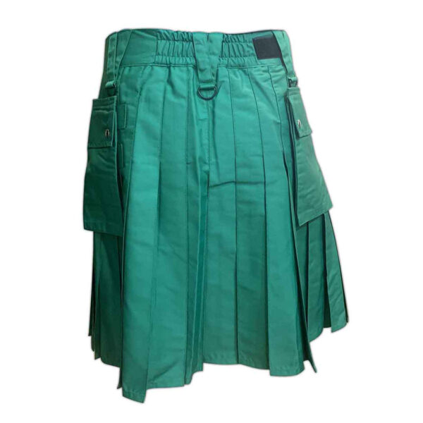 Sea Green Velcro Cargo Utility Kilt — image 5