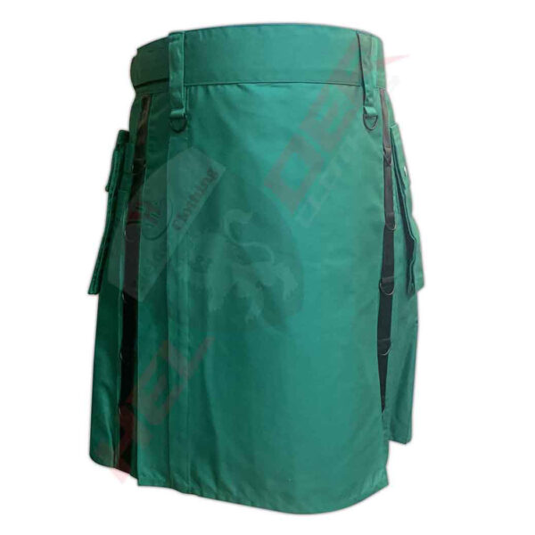Sea Green Velcro Cargo Utility Kilt — image 1
