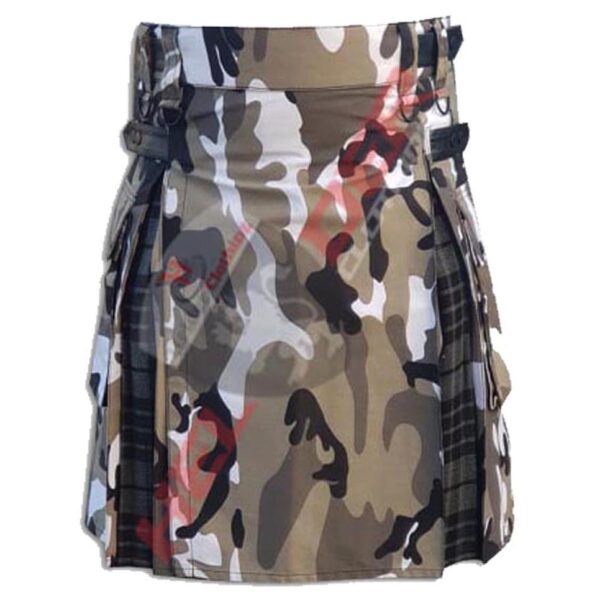 Camouflage Grey Watch Cargo Hybrid Utility Kilt