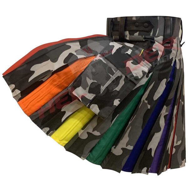 Camouflage Rainbow Hybrid Utility Kilt