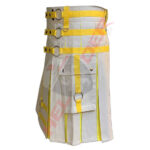 Khaki & Yellow Cargo Hybrid Utility Kilt