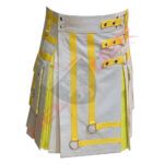 Khaki & Yellow Cargo Hybrid Utility Kilt