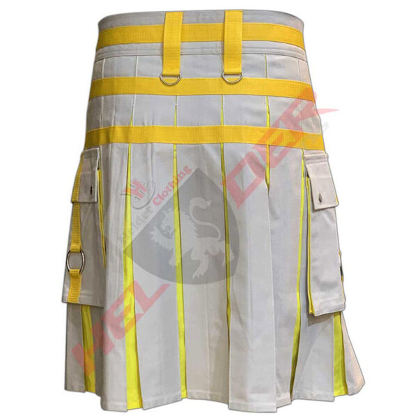 Khaki & Yellow Cargo Hybrid Utility Kilt