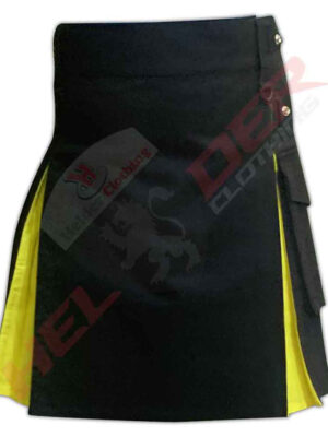 Leather Straps Yellow Hybrid Utility Kilt