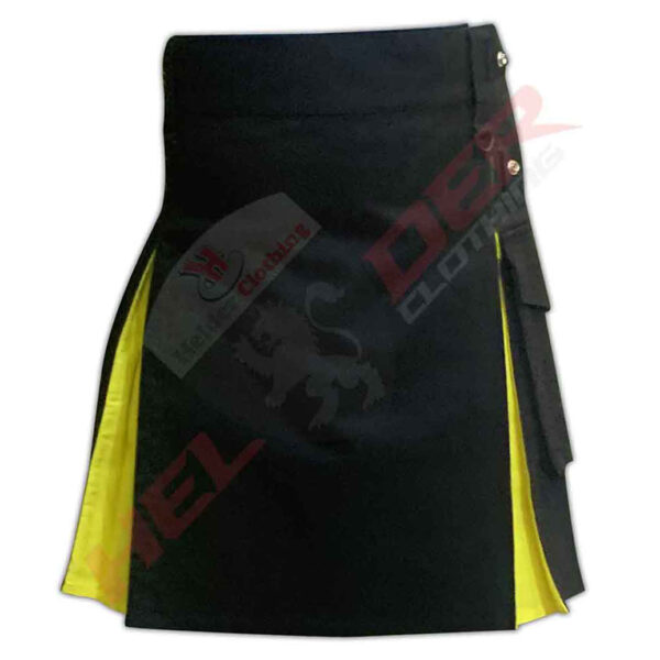 Leather Straps Yellow Hybrid Utility Kilt