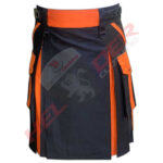 Orange 4 Pocket Hybrid Utility Kilt