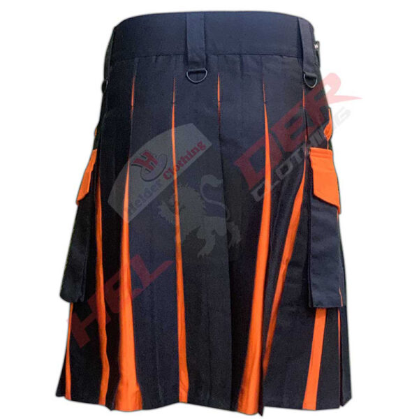 Orange 4 Pocket Hybrid Utility Kilt