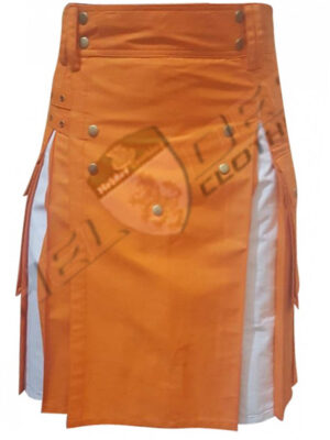 Orange Cargo Hybrid Utility Kilt