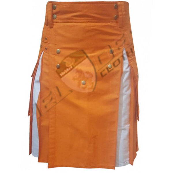 Orange Cargo Hybrid Utility Kilt