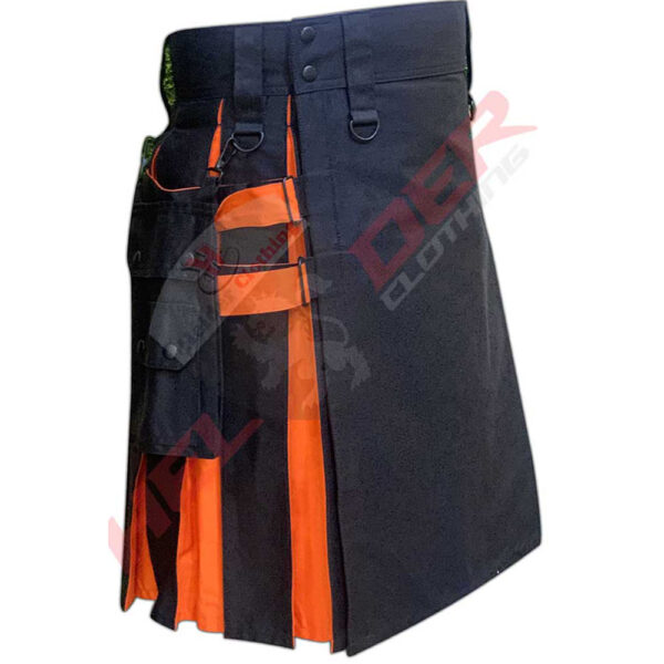 Orange Straps Cargo Utility Kilt