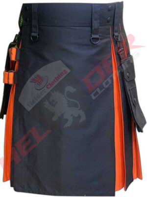 Orange Straps Cargo Utility Kilt