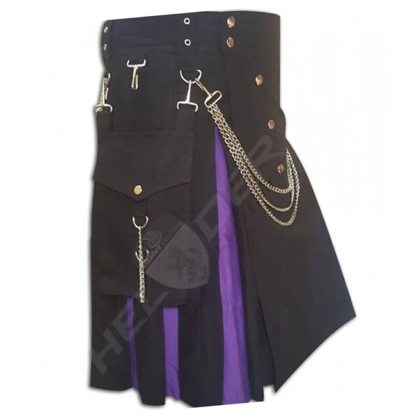 Purple Cargo Hybrid Utility Kilt — image 2