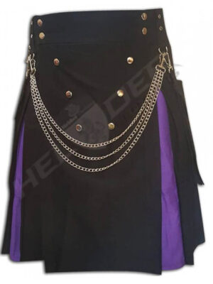 Purple Cargo Hybrid Utility Kilt
