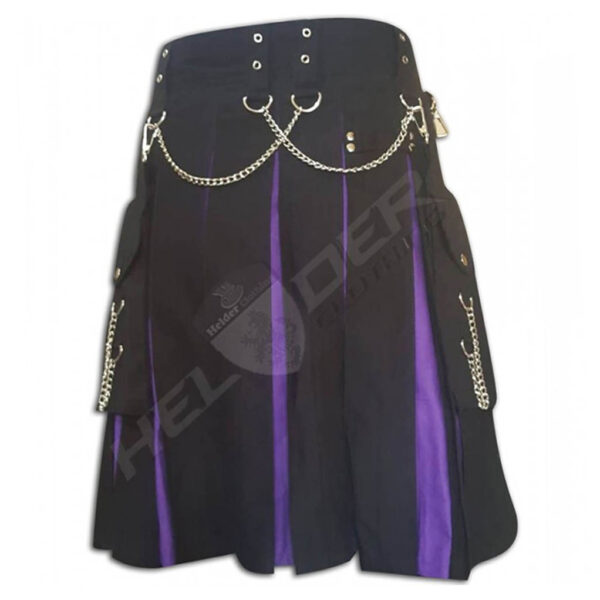 Purple Cargo Hybrid Utility Kilt — image 3