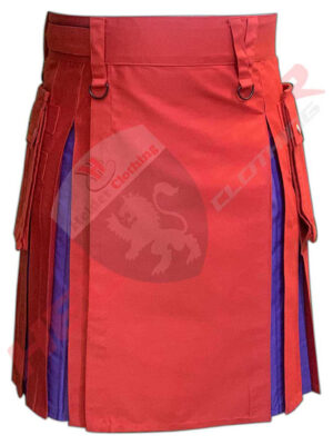 Velkro Red & Blue Hybrid Utility Kilt