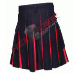 Black & Red Cargo Hybrid Utility Kilt