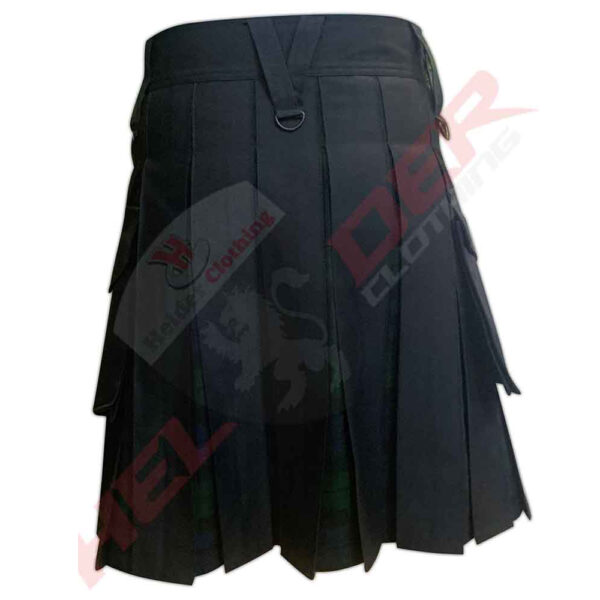 Black Watch Velcro Straps Hybrid Utility Kilt