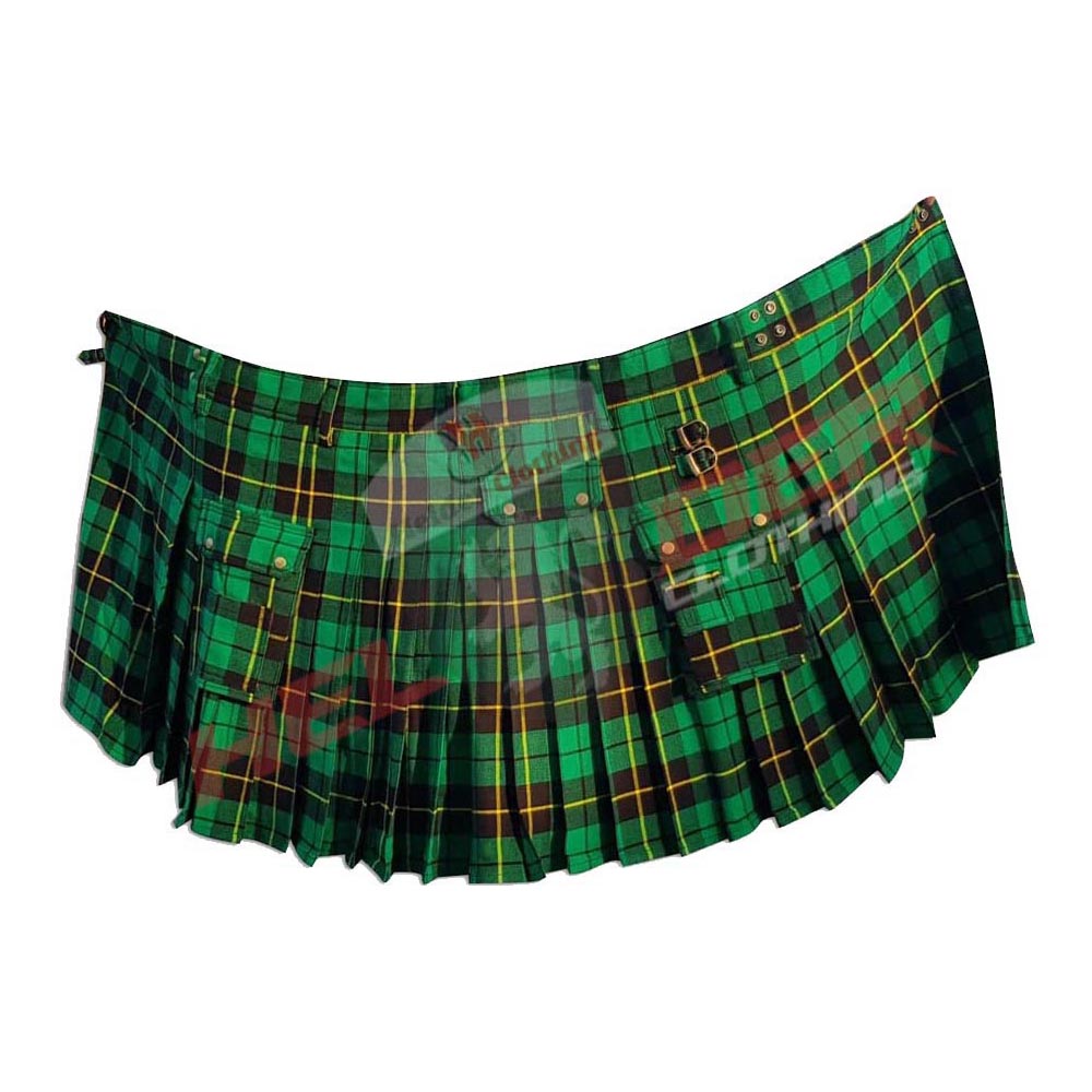 Wallace Hunting Tartan Cargo Utility Kilt