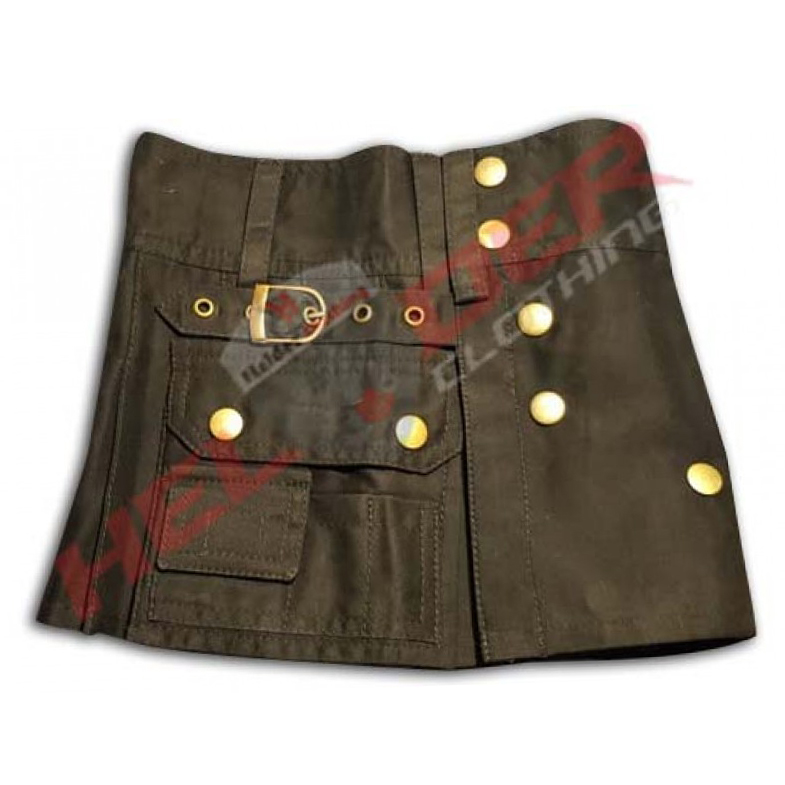 Kid's Brown Utility Kilt