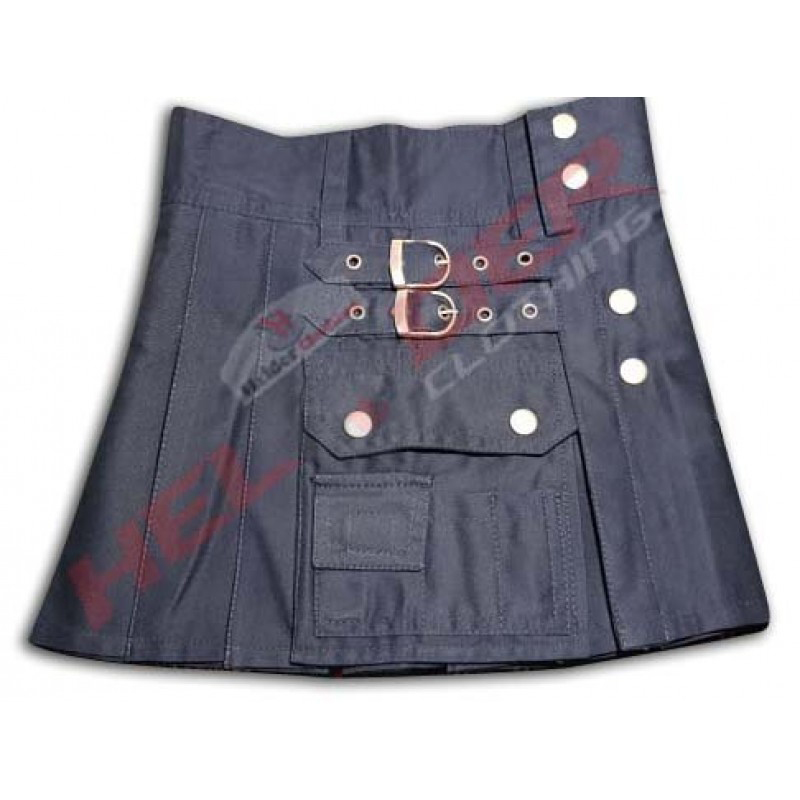 Kid's Navy Blue Utility Kilt