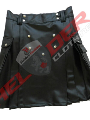Leather Women's Utility Kilt