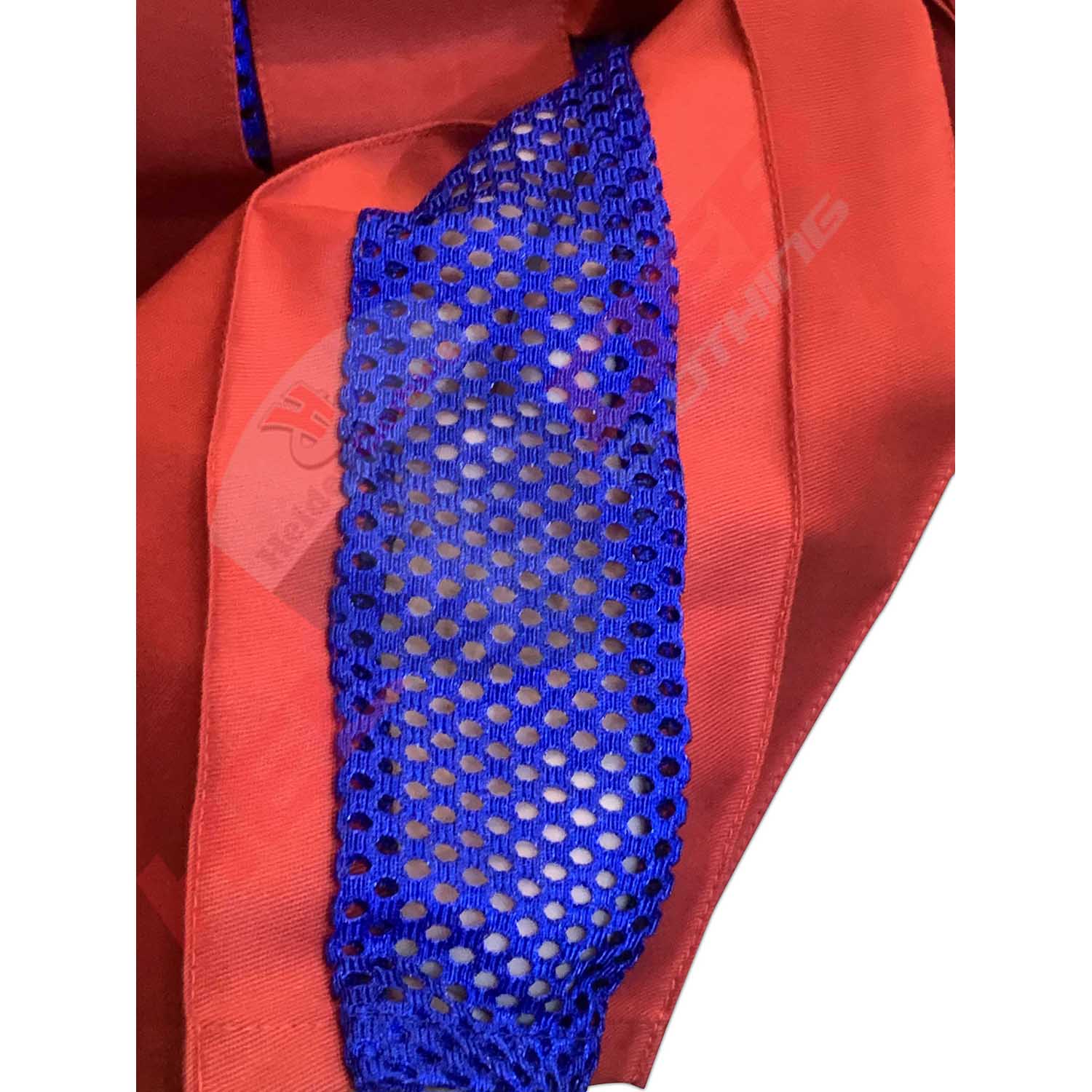 Red & Blue Hybrid Women Utility Kilt With Net Plates