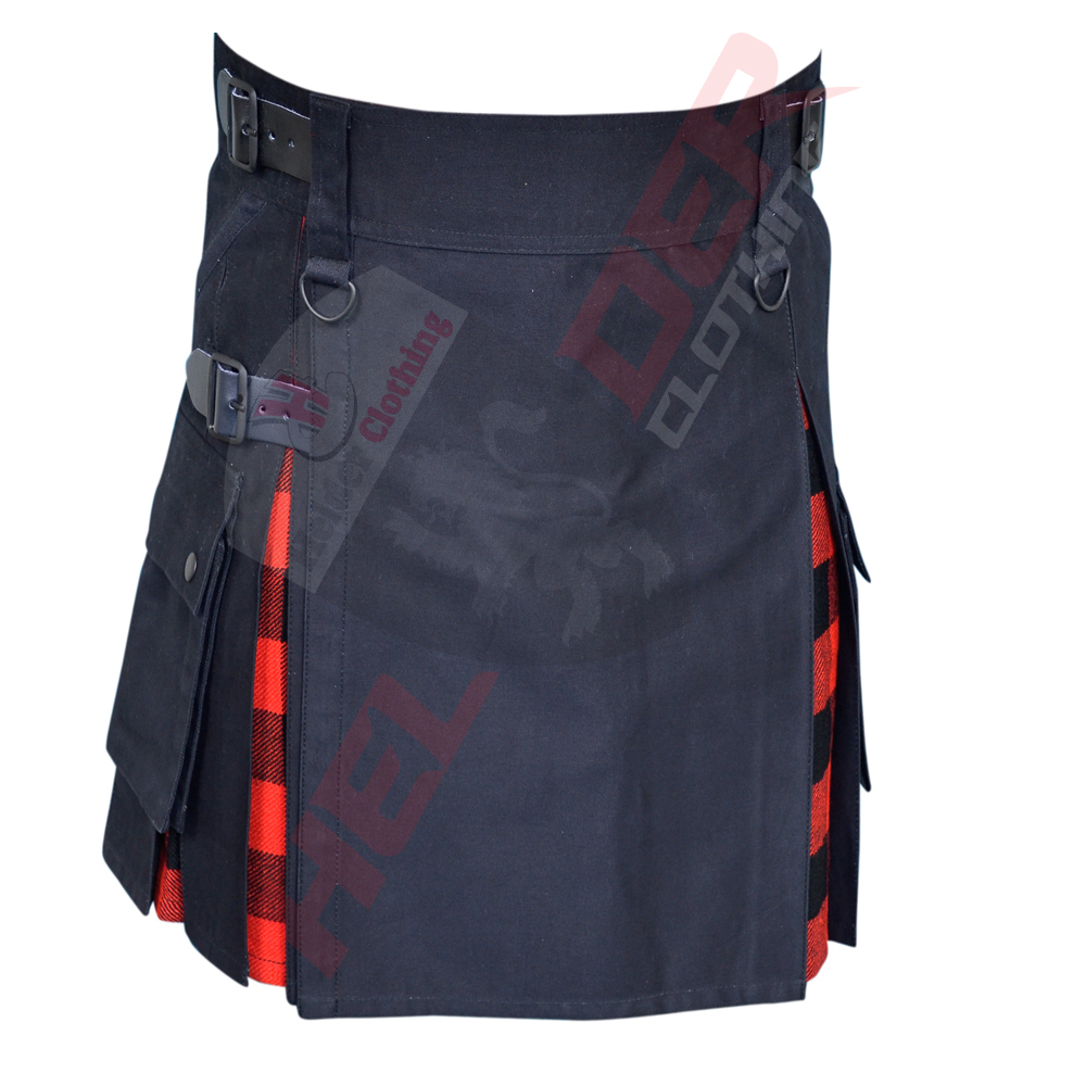 Red Hybrid Cargo Utility Kilt