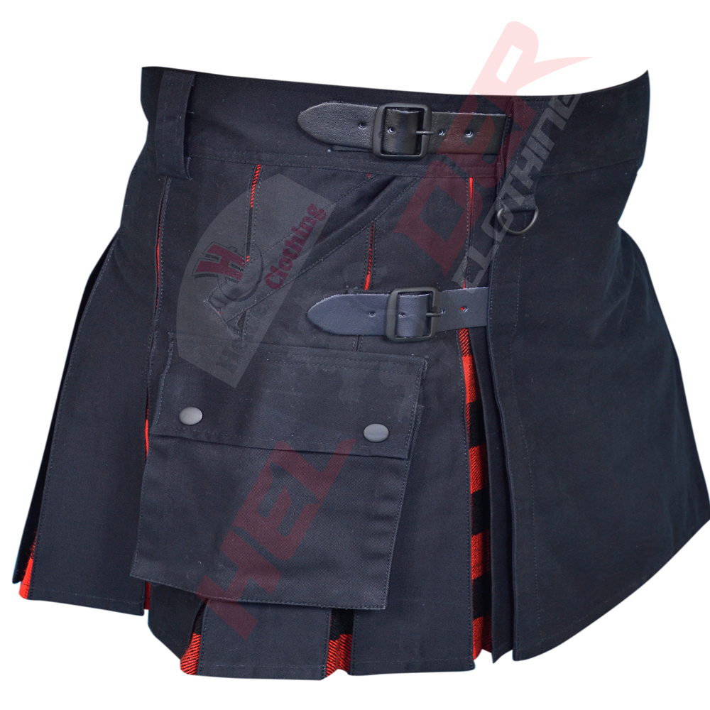 Red Hybrid Cargo Utility Kilt