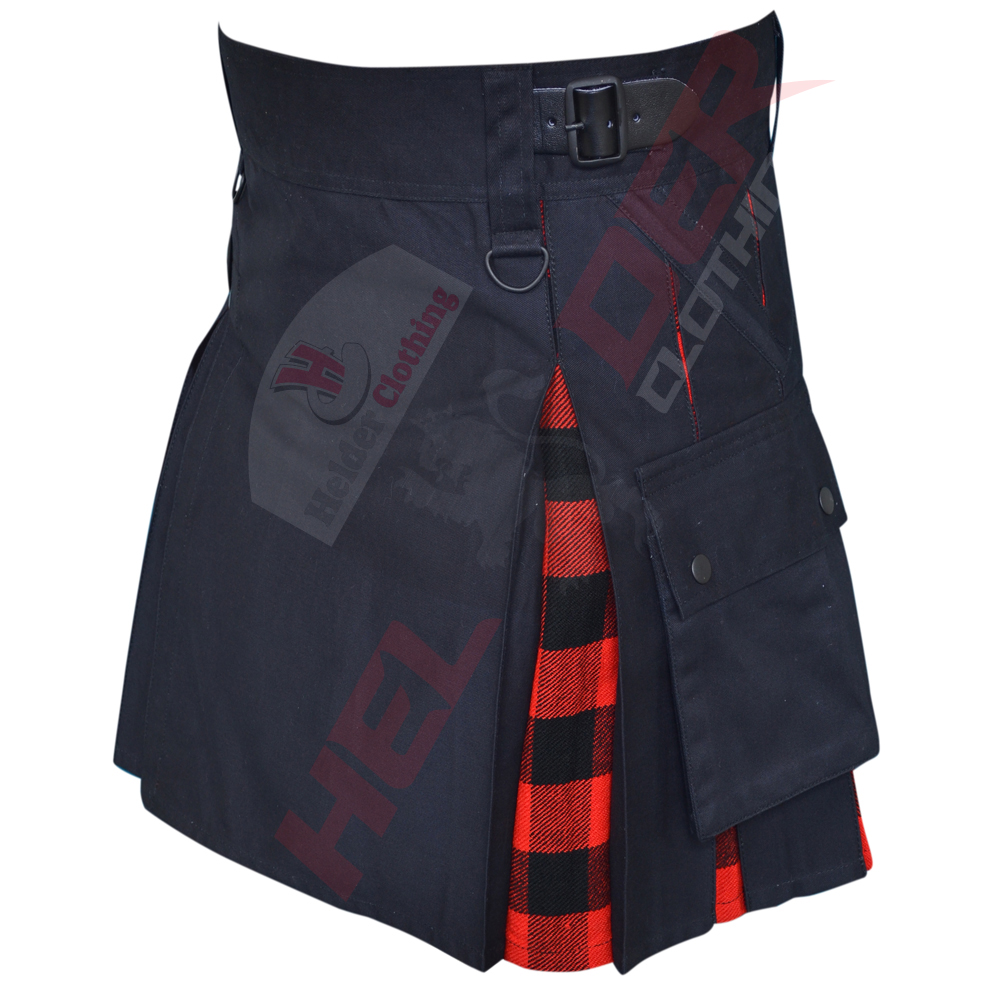 Red Hybrid Cargo Utility Kilt