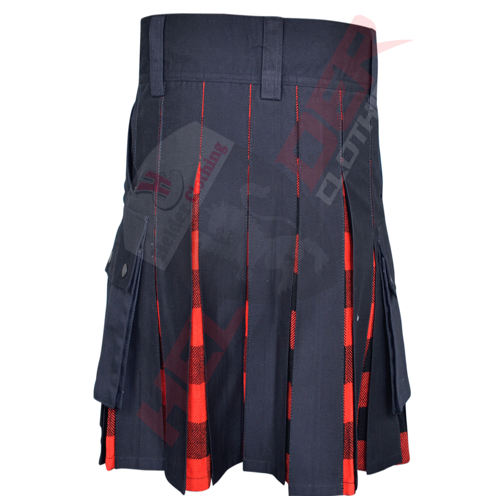 Red Hybrid Cargo Utility Kilt