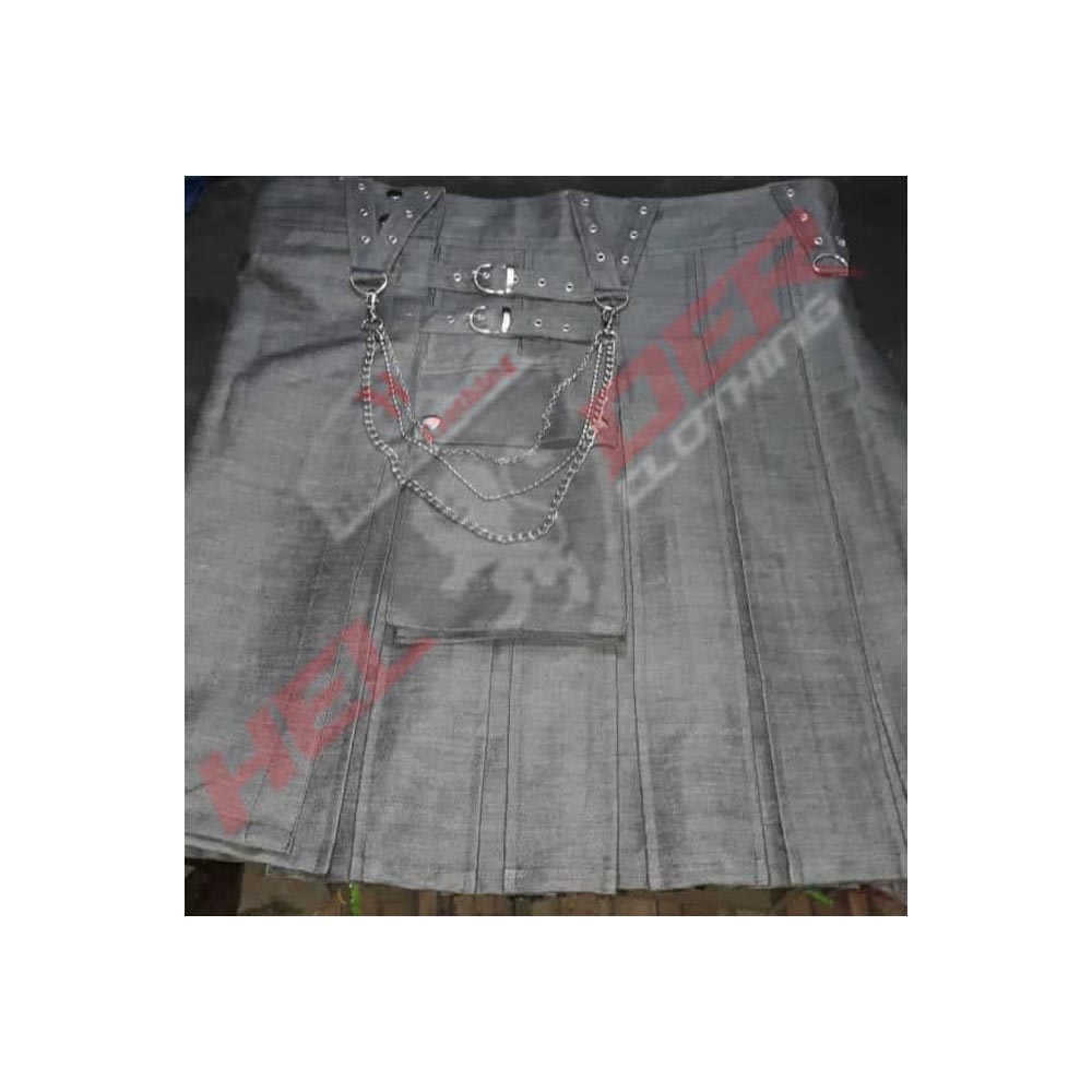 Men Denim Kilts